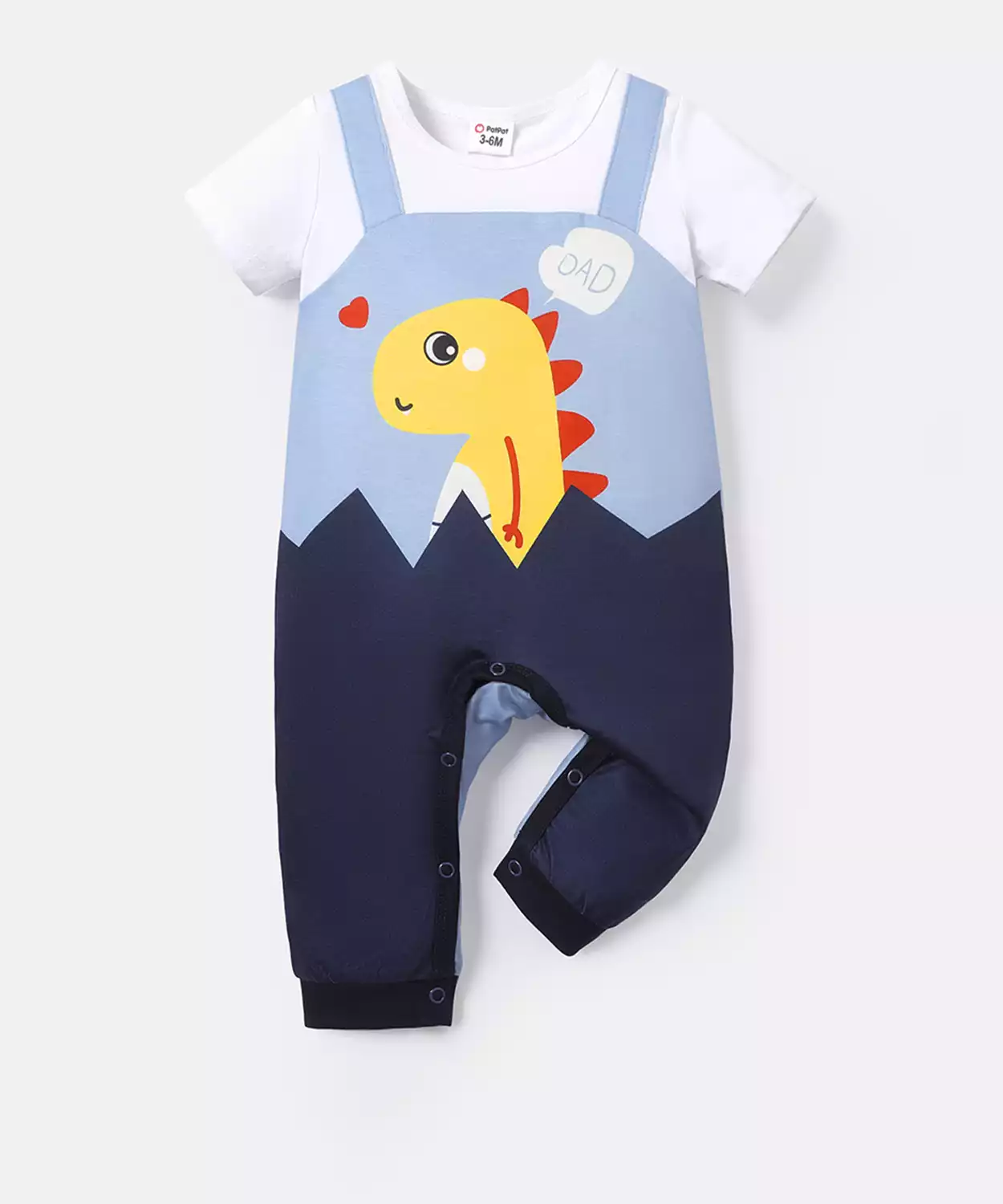 Baby Boy Dinosaur Printed Casual Romper