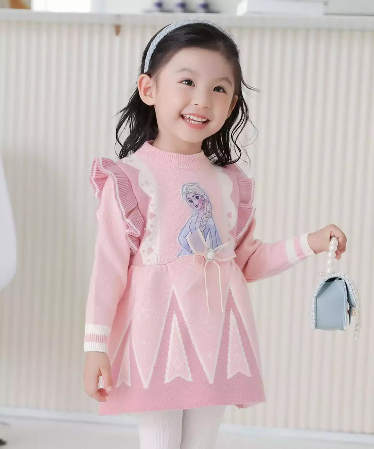 Toddler Girl Ruffle Style Elsa Frock