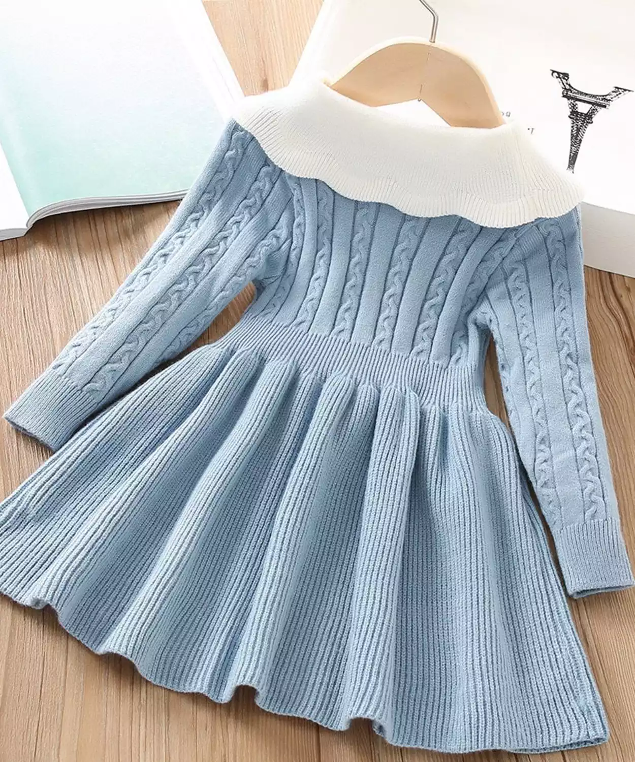 Toddler Girl Simple And Elegant Winter Frock