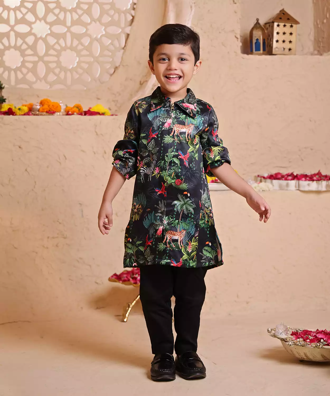 Sherbagh Print Kurta 
& Pant Set