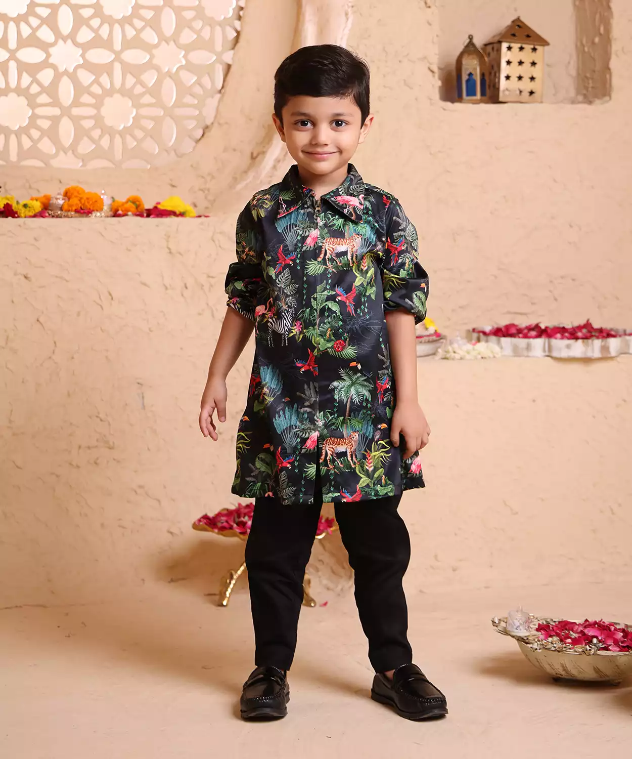 Sherbagh Print Kurta 
& Pant Set
