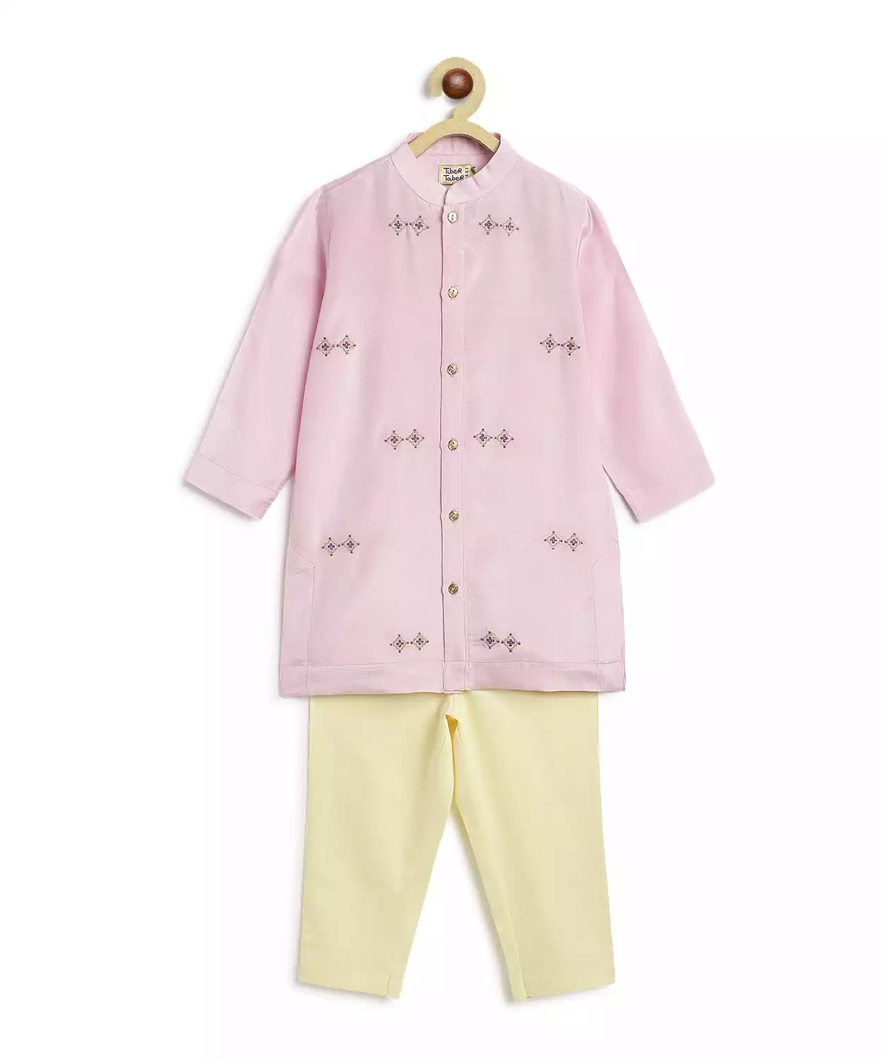 Boy Kurta Pyjama Set-Purple