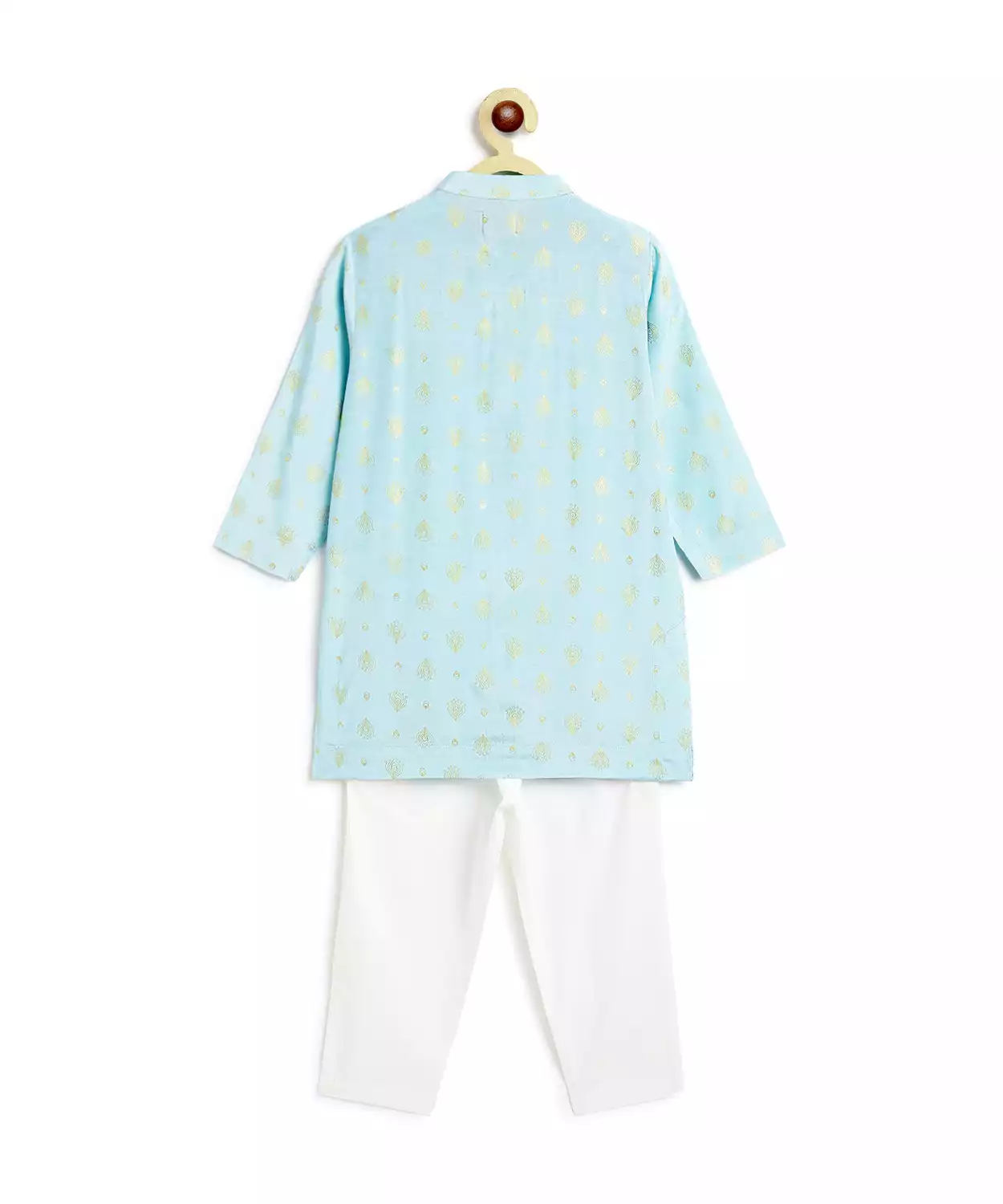 Boy Kurta Pyjama Set-Blue