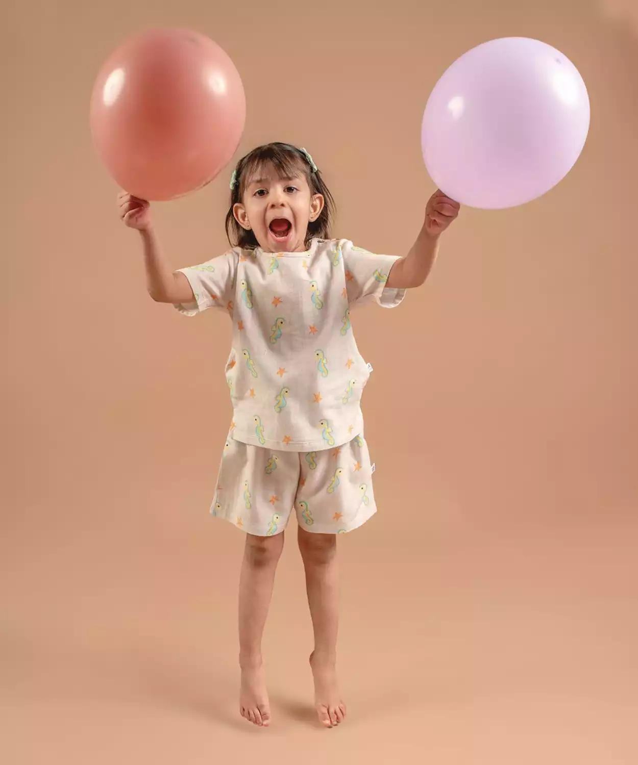 Tickle Sea Sparkle Organic Muslin Shorts and Tee Set