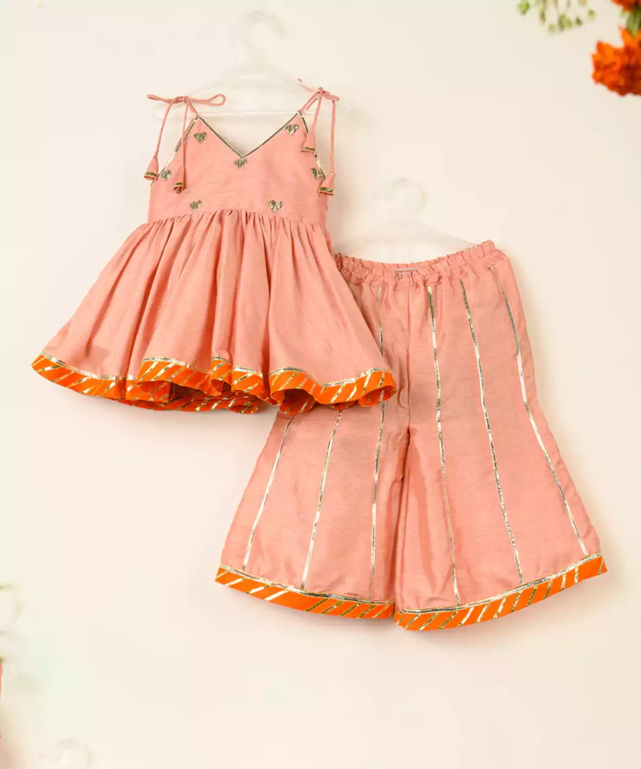 Gulabi Dil Sharara and Kurta