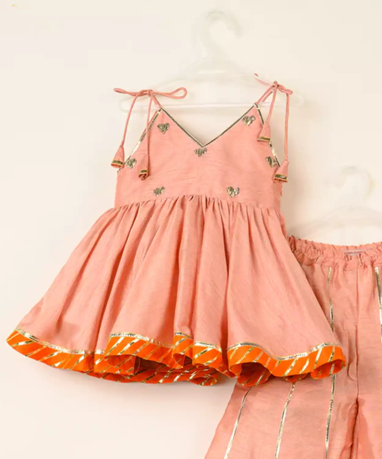 Gulabi Dil Sharara and Kurta