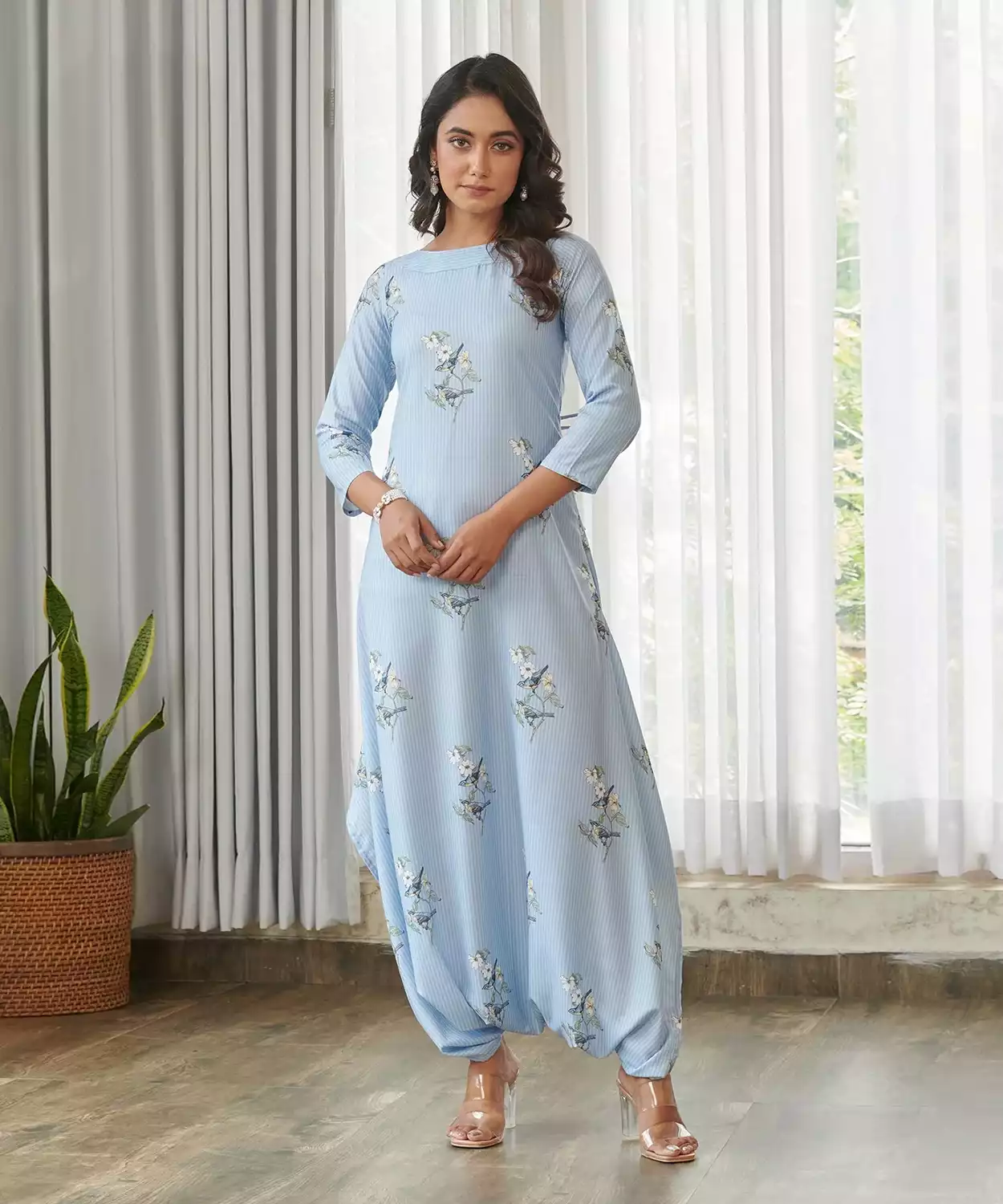 Jal Blue Dhoti Jumpsuit