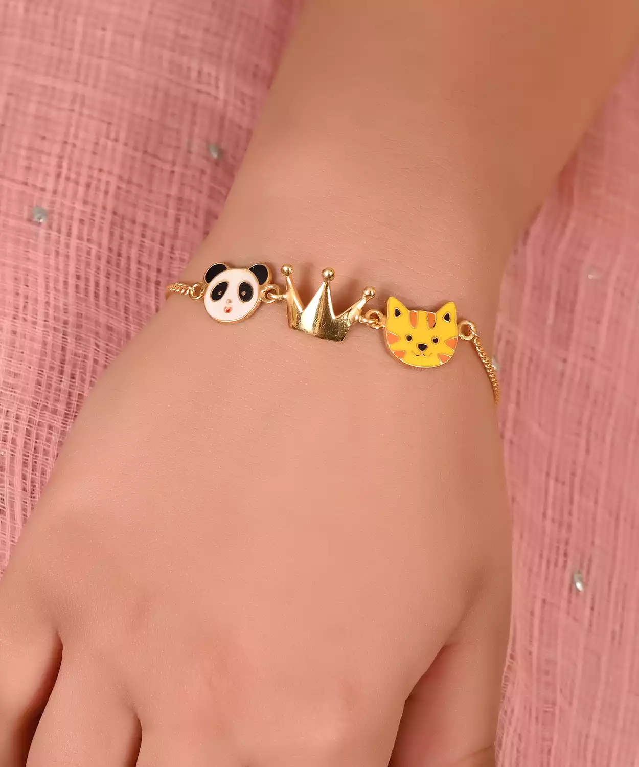 Panda Crown Tiger Bracelet