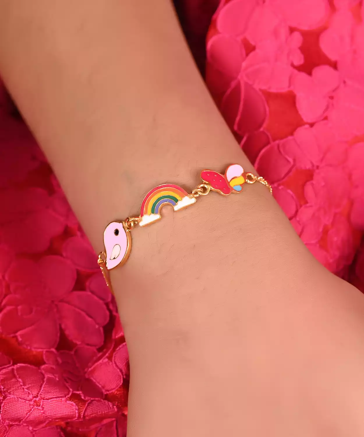 Bird Rainbow Butterfly Bracelet
