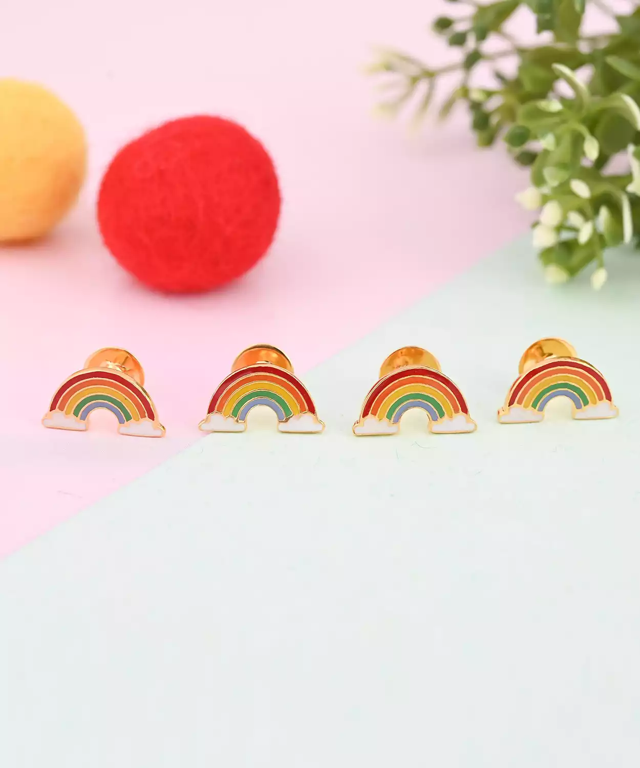 Rainbow Kurta Buttons