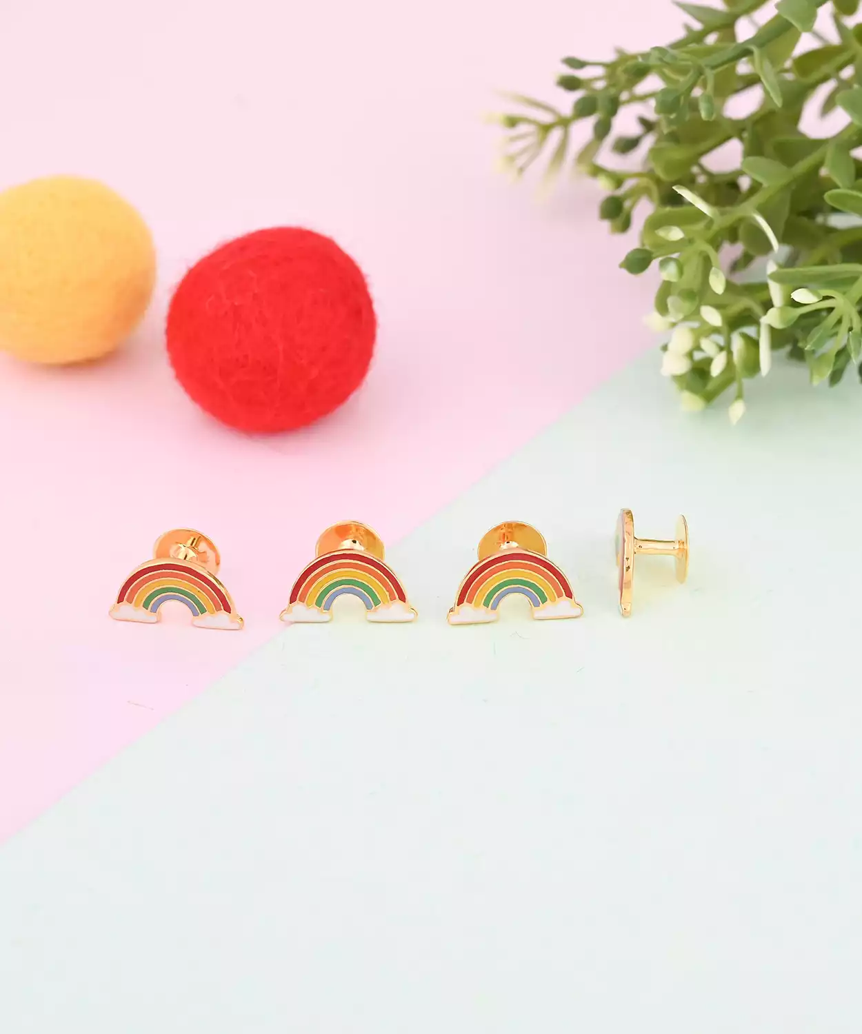 Rainbow Kurta Buttons