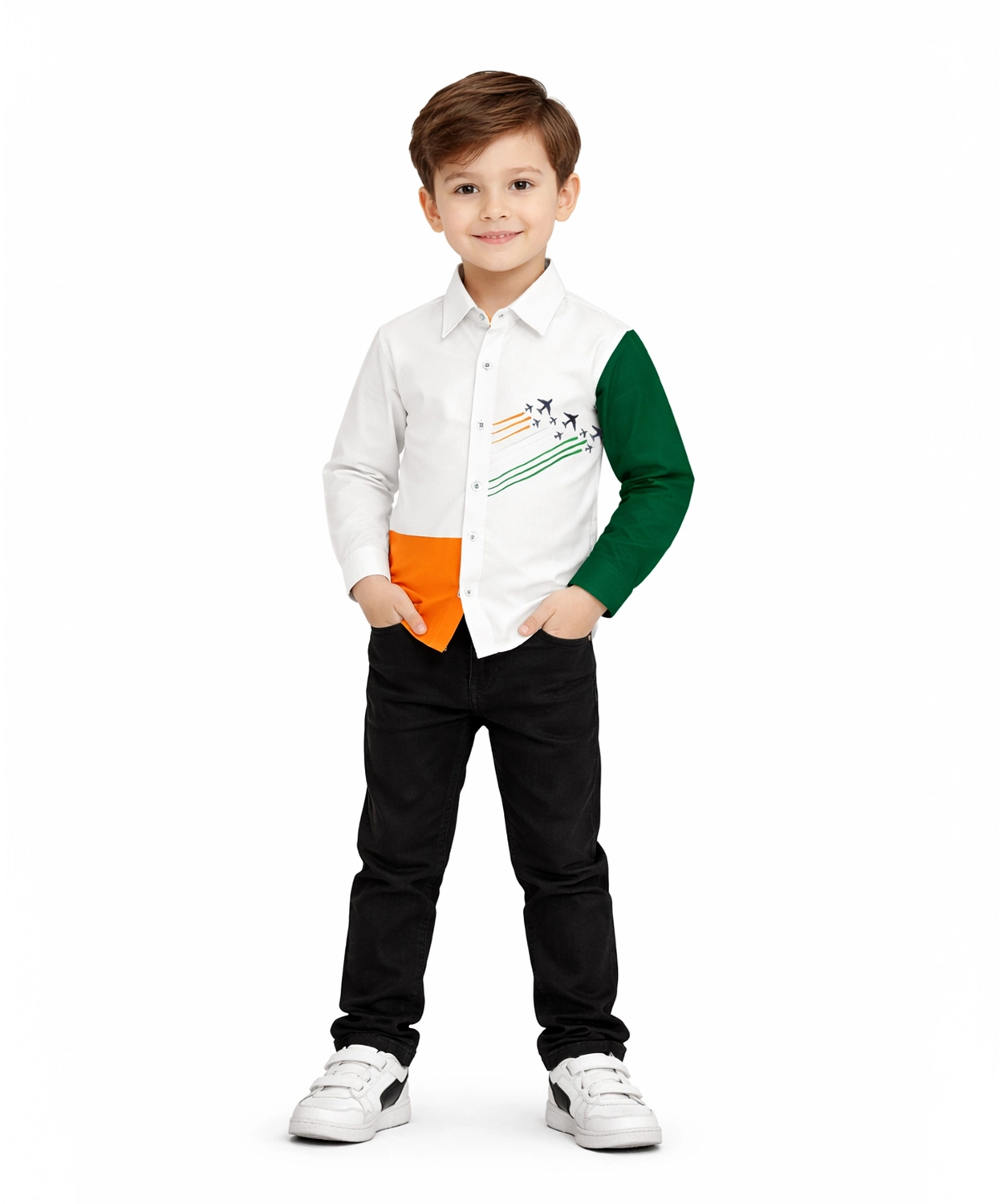 Jai Hind printed Tricolor Shirt