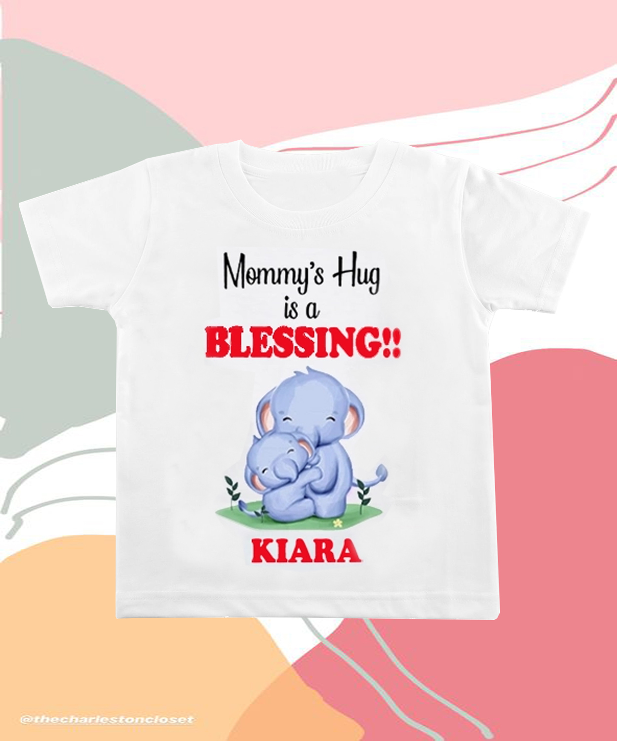 Personalised Mommy Hug Is Blessing T-Shirt