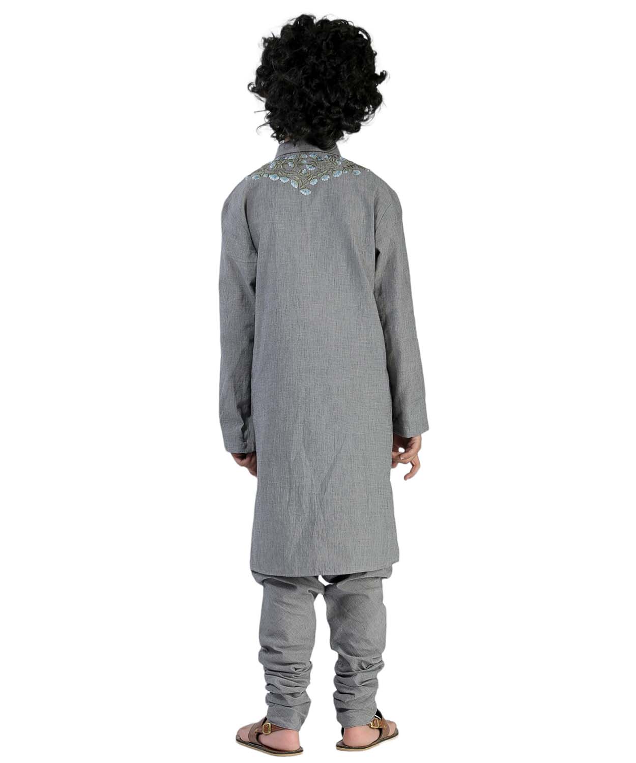Resham Embroidery Kurta with Churidar