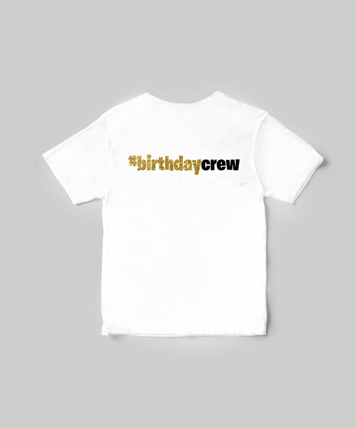 Personalised Gold Flamingo Birthday T-Shirt For Kids