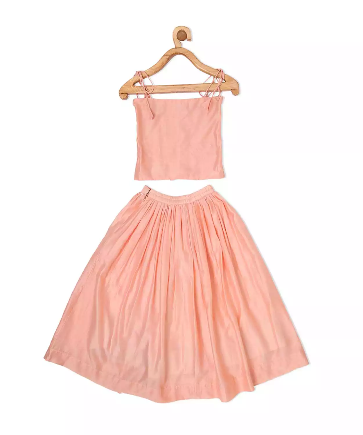 Peach Gathering Round Ghagra Set