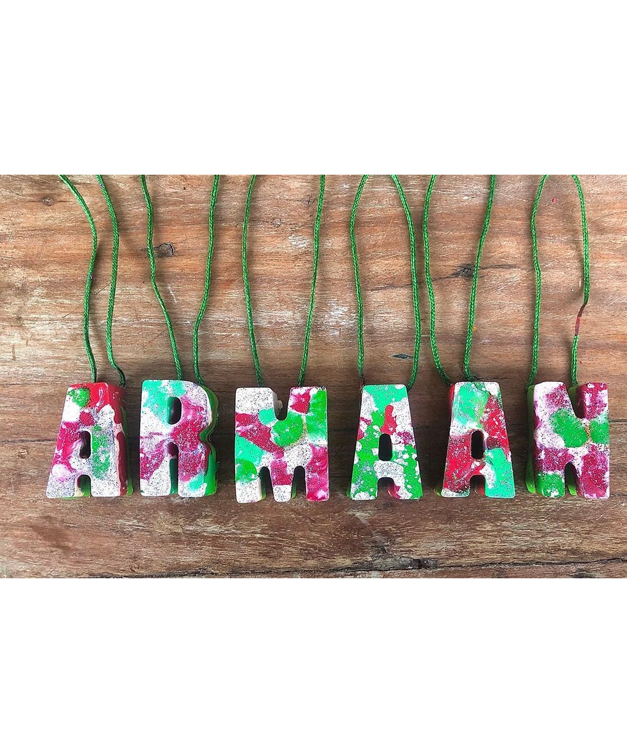 Christmas Tress Name Decor Per Letter