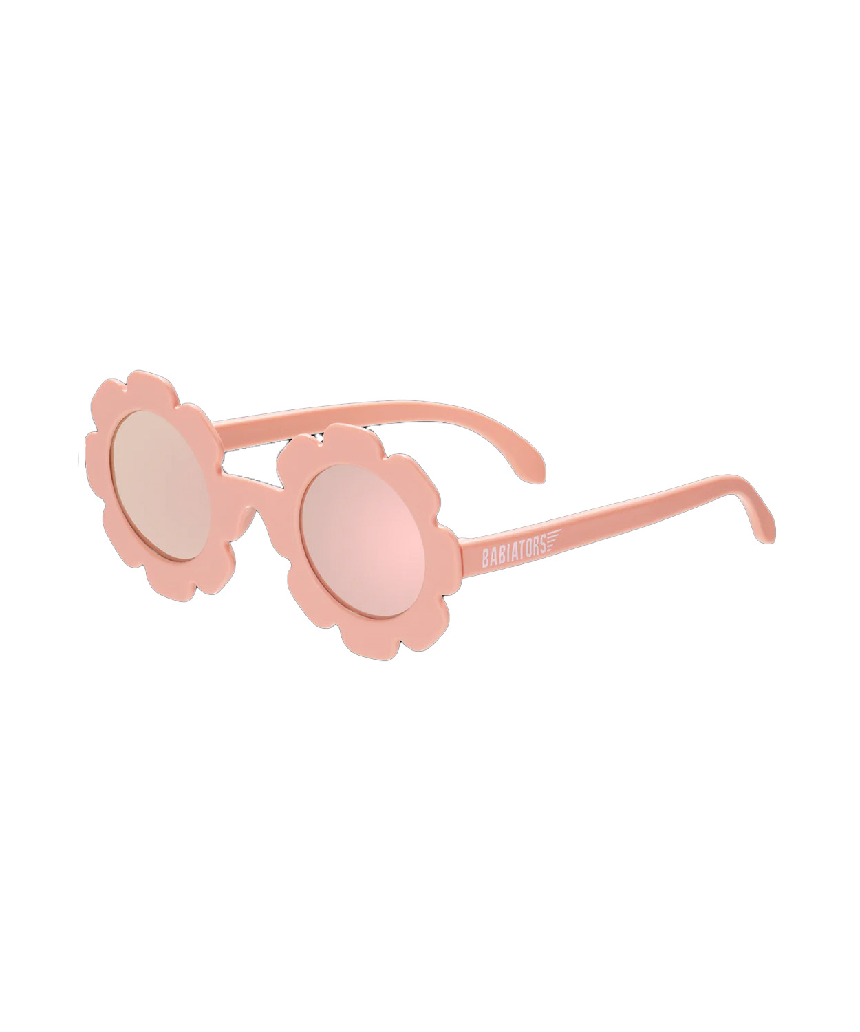 Polarized Flower: Peachy Keen Rose Gold Mirrored Lens