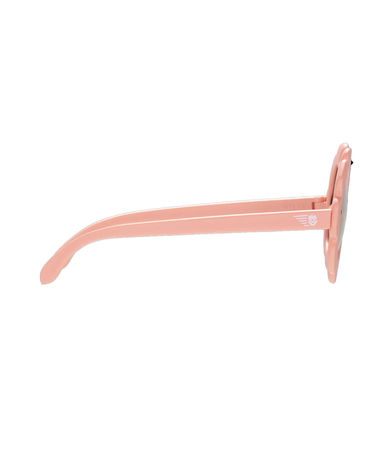 Polarized Flower: Peachy Keen Rose Gold Mirrored Lens