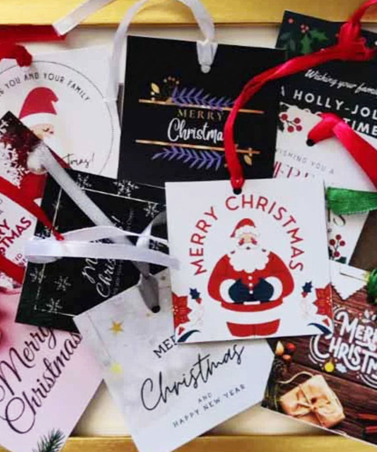 Assorted Christmas Gift Tags - 10 Pieces