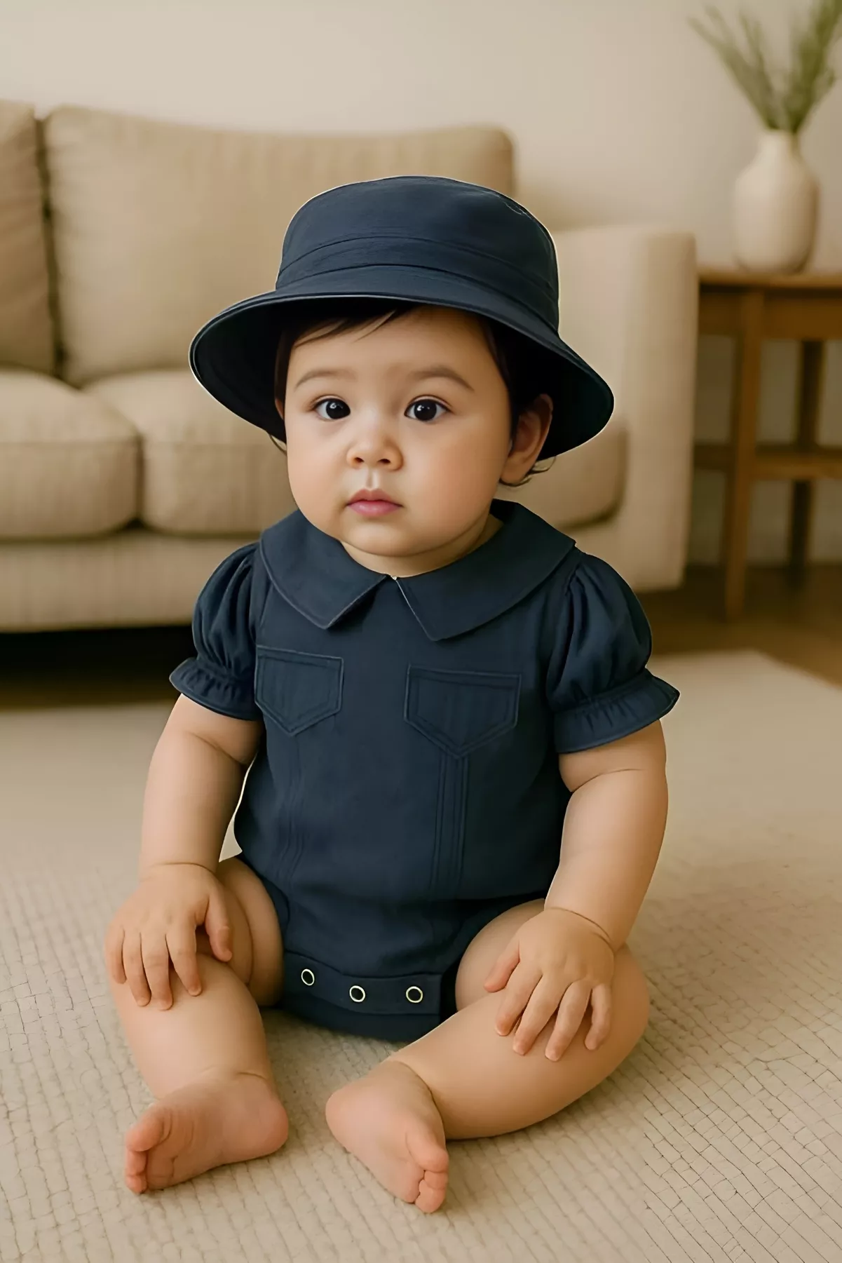Unisex Pleated Onesie